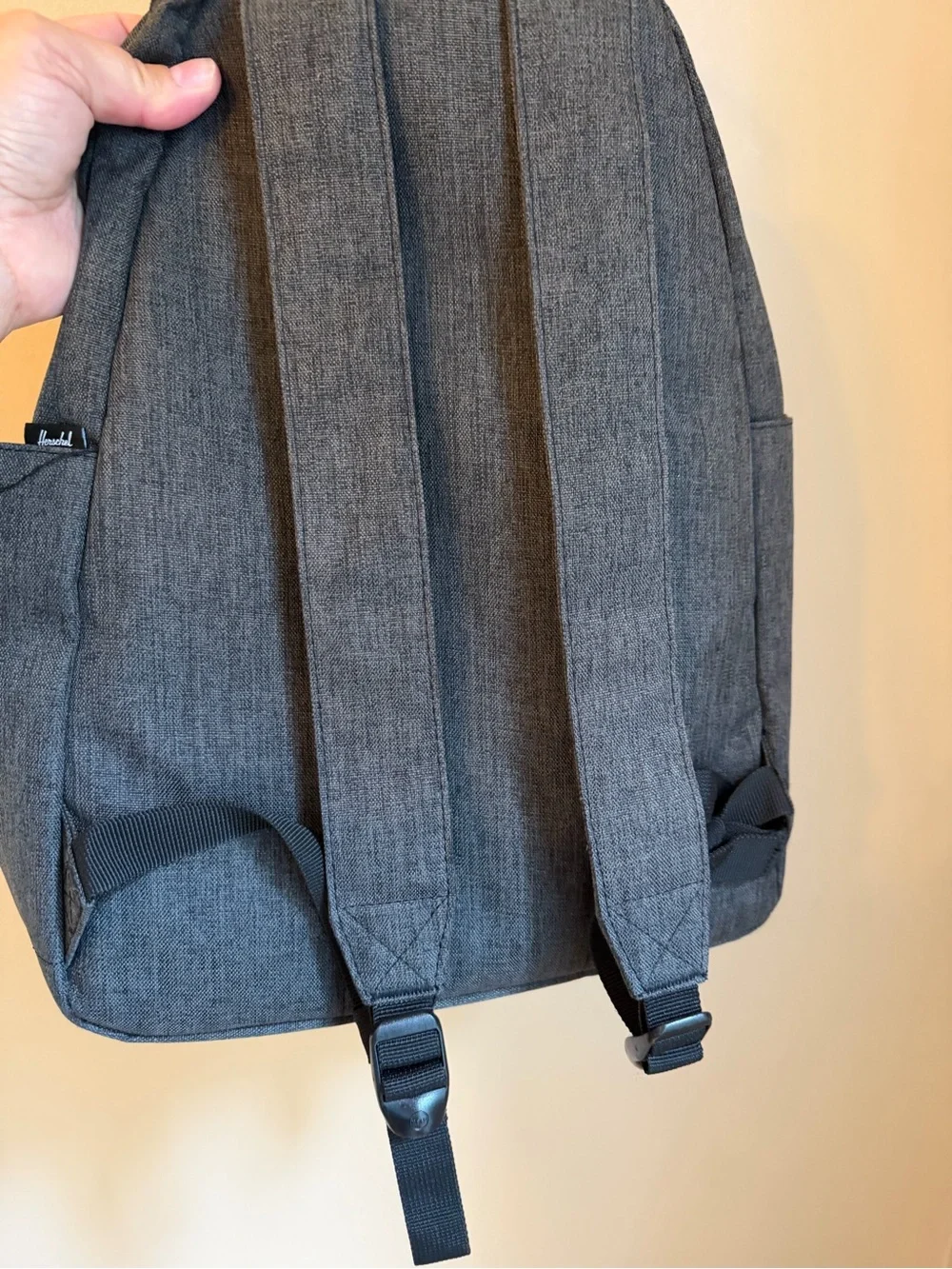 Herschel Supply Co. Miller Backpack Heathered Gray Canvas Back To School  12”x16